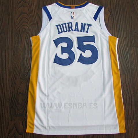 Camiseta Golden State Warriors Kevin Durant #35 2017-18 Blanco